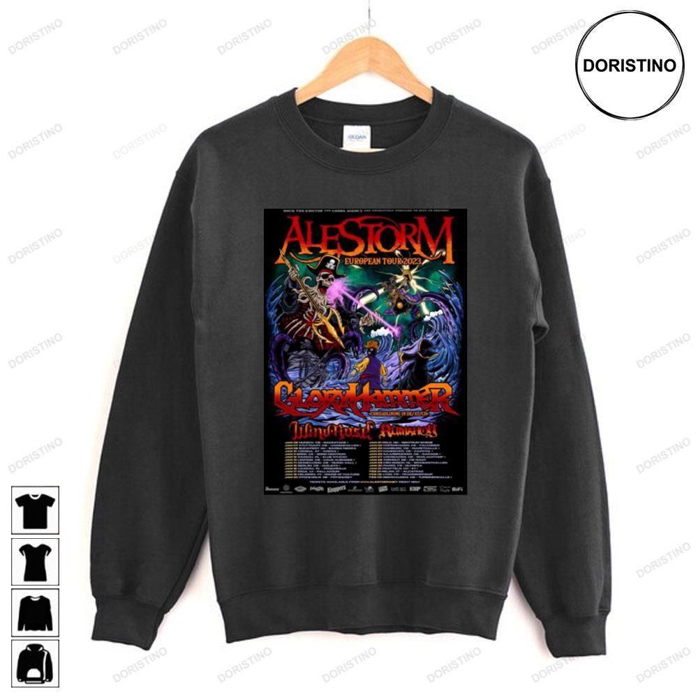 European 2023 Tour Alestorm Limited Edition T-shirts